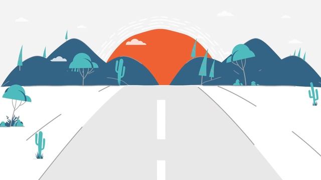 Road Loop Animation | After effects | Illustrator смотреть онлайн