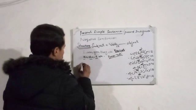 How to make negative sentences of present simple tense /present simple tense kay manfi jumlay seekh смотреть онлайн