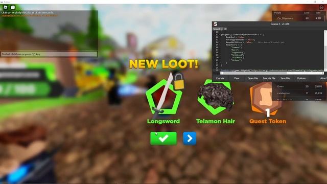 Treasure Quest roblox script/hack op gui смотреть онлайн