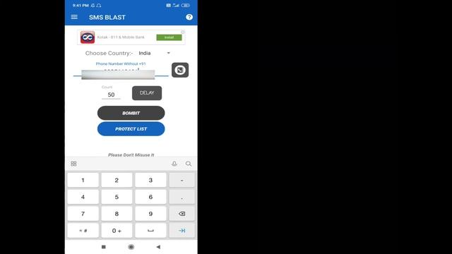 Send SMS and prank with your friends | SMS bomber app | Hindi смотреть онлайн
