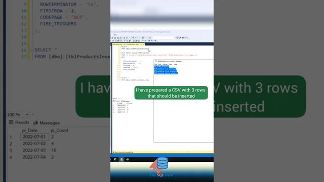 Bulk INSERT #SQL #dataengineering #dataanalytics #datascience #sqlserver #database #dba #data смотреть онлайн
