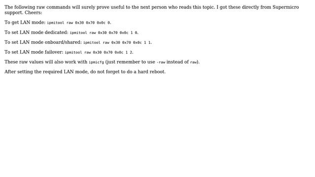 Configuring SuperMicro IPMI to use one of the LAN interfaces instead of the IPMI port? смотреть онлайн
