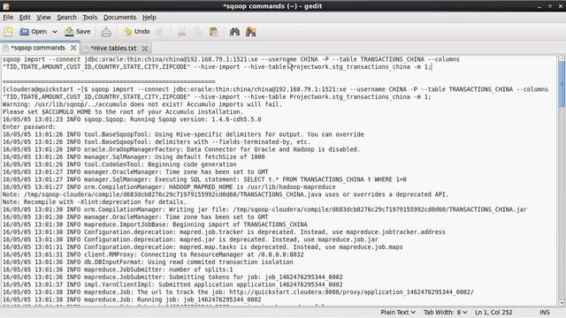 Import data from oracle database table to Hive external table using Sqoop command смотреть онлайн