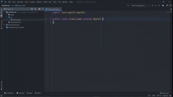 How to run Applet program in Intellij IDEA