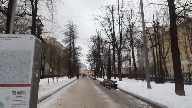 По Москве. Покровский бульвар. 15.02.23. смотреть онлайн