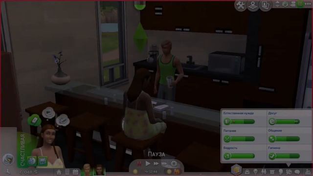 Жизненные цели и профессии. Шеф-повар и Бармен The Sims 4. Часть 5 смотреть онлайн