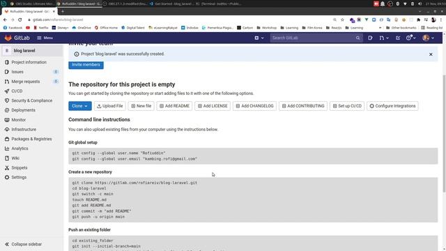 SERI PHP LARAVEL #4 INSTALL LARAVEL DI LINUX DAN KONFIGURASI GIT смотреть онлайн