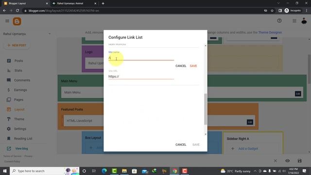 Blogger Layout Settings 2022 смотреть онлайн