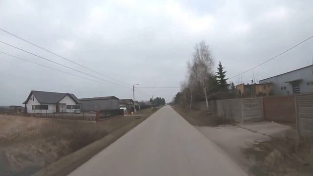Польша (р-н Радома). Едем по деревням Польши: Wolanów, Garno, Chronówek и др. Сельские дороги #1 смотреть онлайн