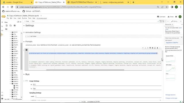 Midjourney style images in Stable Diffusion | Deforum Notebook смотреть онлайн