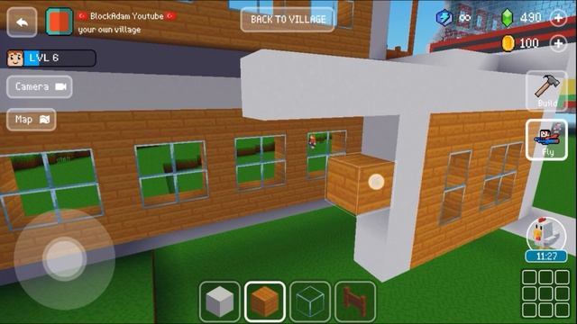 BLOCK CRAFT 3D | How to Build a Large Modern House Tutorial (Easy) #114 смотреть онлайн