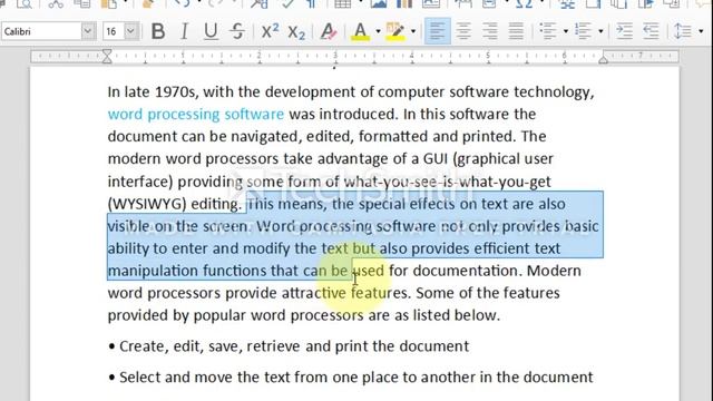 SELECTING TEXT IN LIBRE OFFICE WRITER смотреть онлайн