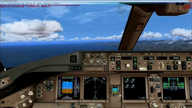 Полет на Боинг 777 PMDG Flight Simulator X