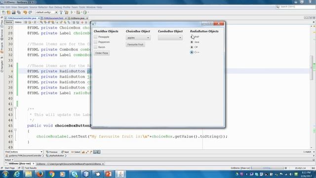 Add RadioButton's with Scene Builder and a Controller class смотреть онлайн