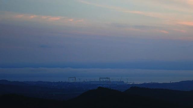 Вечер в Большом Камне с сопки в 4к смотреть онлайн