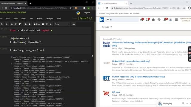LinkedIn Group Results Scraper | LinkedIn Automation - Python,DataKund смотреть онлайн