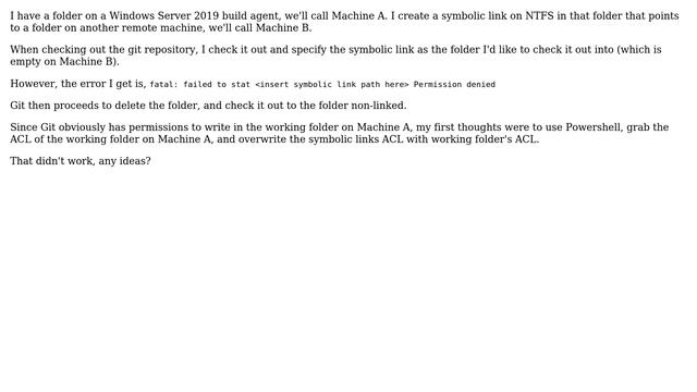 Checking Git out to a symbolic link смотреть онлайн