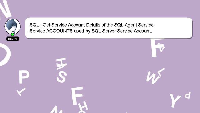 SQL : Get Service Account Details of the SQL Agent Service смотреть онлайн