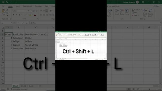 Shortcut Key to Filter Data in Excel смотреть онлайн