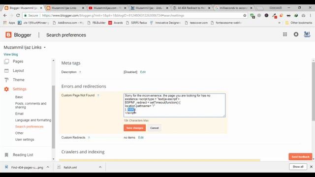 How to Redirect 404 Not Found Page to the Home Page in Blogger | Fix 404 Error Webmaster Tool смотреть онлайн