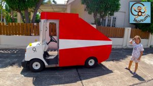 Дети и Машина. Милан и Папа играют в механиков, делают Красную машину для детей. МанкиТайм