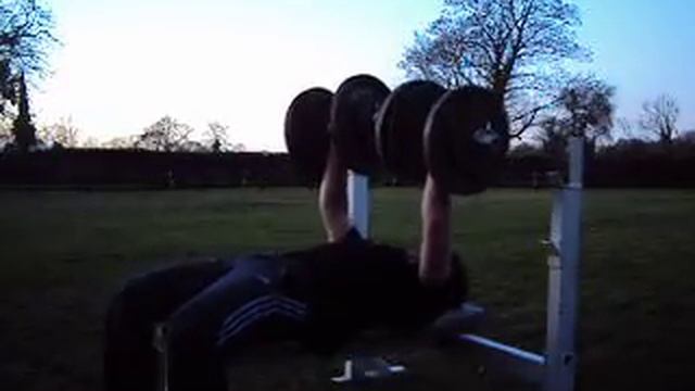135 lb (60 kg) dumbells for 9 reps.AVI смотреть онлайн