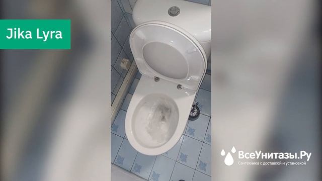 Проверка смыва унитаза Jika Lyra после установки от ВсеУнитазы.ру смотреть онлайн