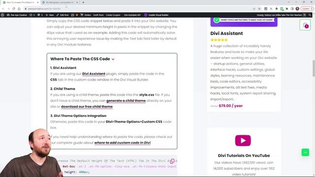 How To Increase The Default Height Of The Text (HTML) Tab In The Divi Builder смотреть онлайн