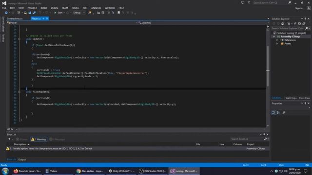 Creando un juego 2D en Unity Infinity Runner Scrips смотреть онлайн