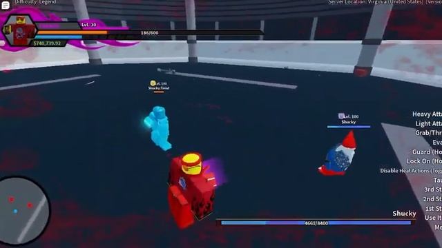 Battling Shucky on Legend Difficulty | No Items | Roblox Right 2 Fight смотреть онлайн
