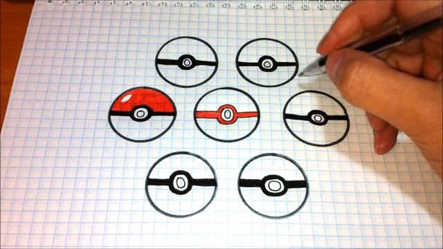 Easy drawings #210 How to draw a pokeball / Pokemon GO смотреть онлайн