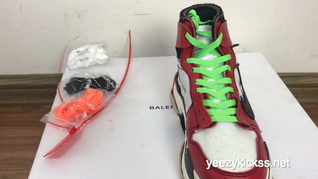 Off White X Balenciaga Sneaker Triple S Red review from :yeezykickss.net смотреть онлайн