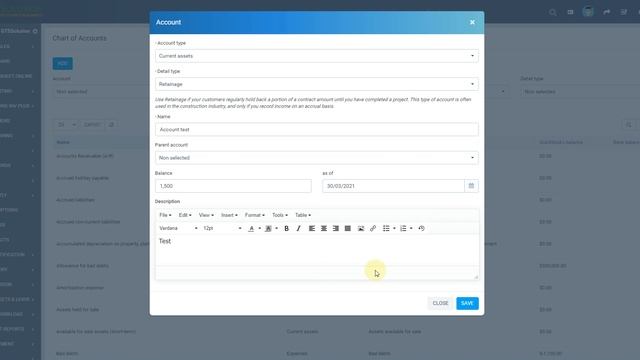 Perfex CRM Modules - Accounting - Add/Edit Account смотреть онлайн