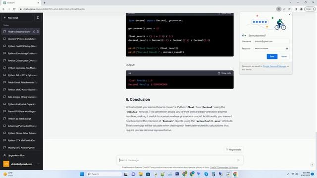 Python float to Decimal conversion смотреть онлайн