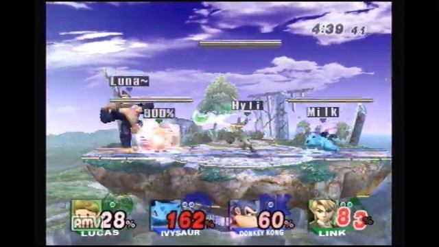 Oracle (Lucas) and Hylian (Link) vs. TheReflexWonder (Ivysaur) and Strong Bad (DK) смотреть онлайн