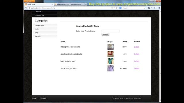 Online Apparels - Clothes & Accessories Shopping in PHP and MySql - Projectsforeveryone.com смотреть онлайн