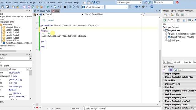 Delphi программирование Урок №3 - Время и Дата смотреть онлайн