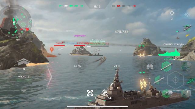 Modern Warships: CN DDG-203 Kylin gameplay смотреть онлайн