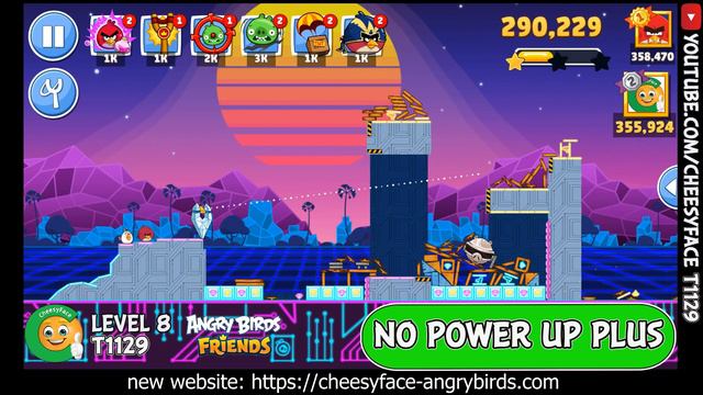 Angry Birds Friends Level 8 Tournament 1129 NO Power UP PLUS Walkthrough смотреть онлайн