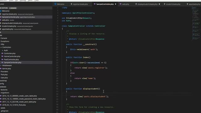 Laravel Tutorial - Displaying Data [PART 3] смотреть онлайн