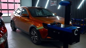 Lada Vesta SW Cross быстрая разборка фары и замена стекла. Псков