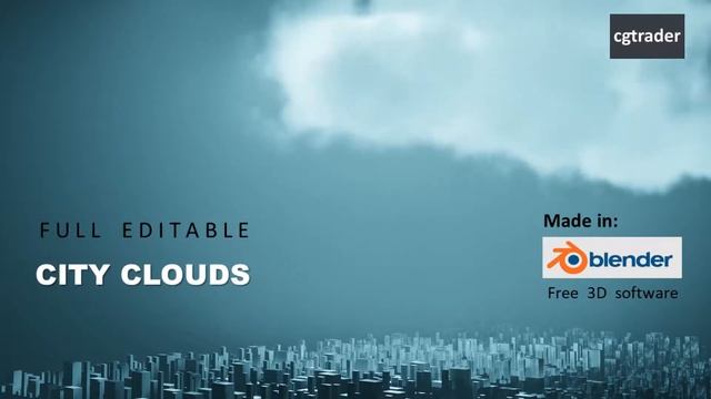 CITY CLOUDS (Full editable 3D Blender file) смотреть онлайн