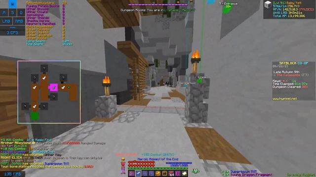 Juju Shortbow F7 Bloodrush Using Average Gear | Hypixel Skyblock смотреть онлайн