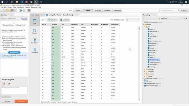 ? Tut.1 Data retrieval - Getting started with Rapid Miner смотреть онлайн