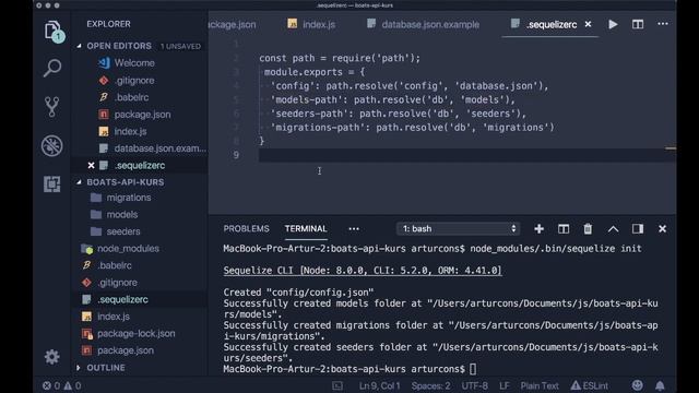 Konfiguracja bazy danych i migracje Sequelize (Podstawy GraphQL #3) смотреть онлайн