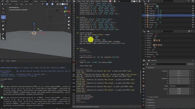 Python 3d Programming with Blender смотреть онлайн