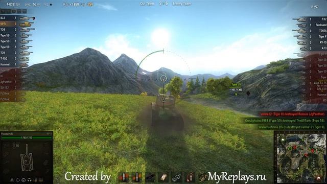 WOT: Mauntain Pass - KV-5 - Invader смотреть онлайн