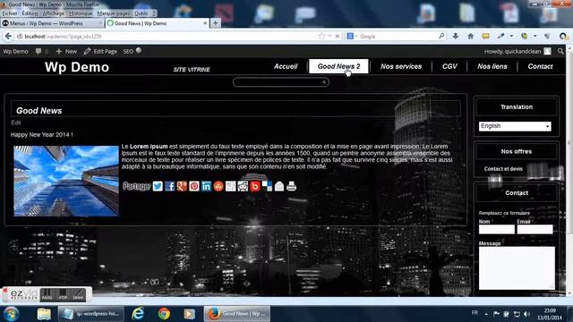 2010 Wordpress Quick and Clean 7 : How to add, update and remove an element menu смотреть онлайн