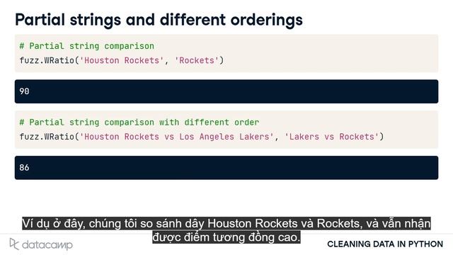 Comparing strings | data cleaning in Python | Làm sạch dữ liệu bằng Python смотреть онлайн