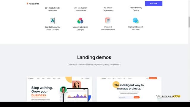 Fastland - React Gatsby JS Landing Page Template SSR react js Ai смотреть онлайн